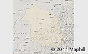 Shaded Relief Map of Haicheng, semi-desaturated