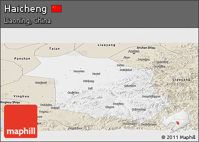 Classic Style Panoramic Map of Haicheng