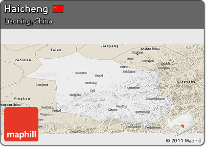 Classic Style Panoramic Map of Haicheng