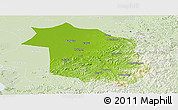 Physical Panoramic Map of Haicheng, lighten