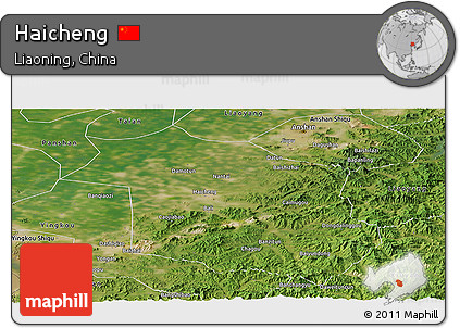 Satellite Panoramic Map of Haicheng