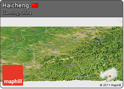 Satellite Panoramic Map of Haicheng