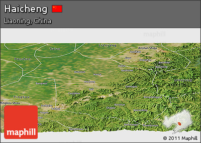 Satellite Panoramic Map of Haicheng