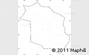 Blank Simple Map of Haicheng, cropped outside, no labels