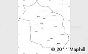 Blank Simple Map of Haicheng, cropped outside