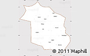 Classic Style Simple Map of Haicheng, cropped outside
