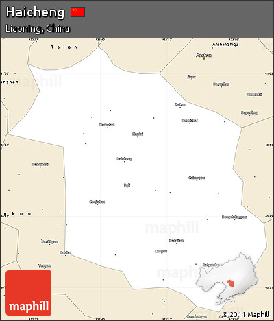 Classic Style Simple Map of Haicheng