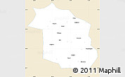 Classic Style Simple Map of Haicheng, single color outside