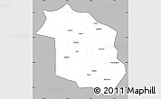 Gray Simple Map of Haicheng, cropped outside