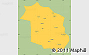 Savanna Style Simple Map of Haicheng, single color outside