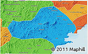 Political 3D Map of Jinxi