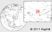 Blank Location Map of Jinxi