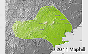 Physical Map of Jinxi, desaturated