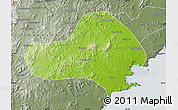 Physical Map of Jinxi, semi-desaturated