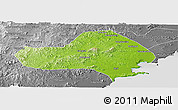 Physical Panoramic Map of Jinxi, desaturated