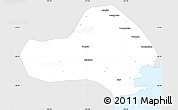 Silver Style Simple Map of Jinxi, single color outside