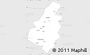 Silver Style Simple Map of Lingyuan