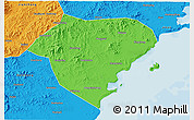 Political 3D Map of Xingcheng
