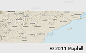 Shaded Relief Panoramic Map of Xingcheng