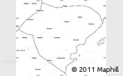 Blank Simple Map of Xingcheng