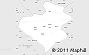 Silver Style Simple Map of Zhangwu