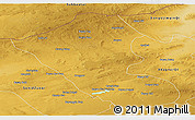 Physical Panoramic Map of Abag Qi