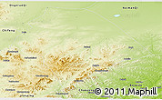 Physical Panoramic Map of Aohan Qi