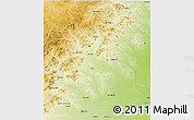 Physical 3D Map of Ar Horqin Qi