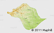 Physical 3D Map of Arun Qi, single color outside