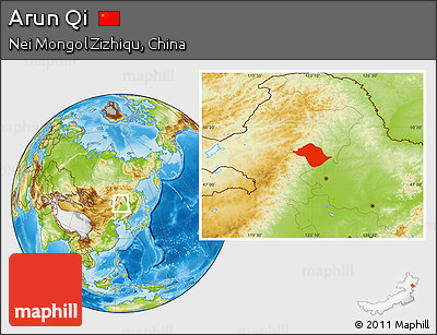 Physical Location Map of Arun Qi