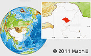 Physical Location Map of Arun Qi, highlighted country