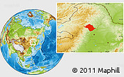 Physical Location Map of Arun Qi