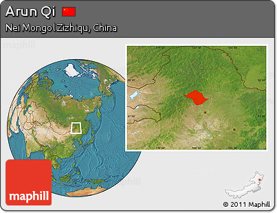 Satellite Location Map of Arun Qi