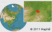 Satellite Location Map of Arun Qi