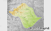 Physical Map of Arun Qi, desaturated