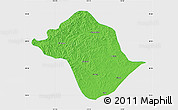 Political Map of Arun Qi, single color outside