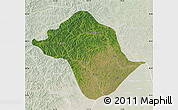 Satellite Map of Arun Qi, lighten