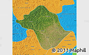 Satellite Map of Arun Qi, political outside