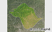 Satellite Map of Arun Qi, semi-desaturated