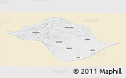 Classic Style Panoramic Map of Arun Qi, single color outside