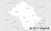 Silver Style Simple Map of Arun Qi