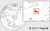 Blank Location Map of Balrin Youqi