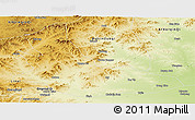 Physical Panoramic Map of Balrin Youqi