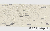 Shaded Relief Panoramic Map of Balrin Youqi