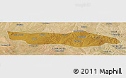 Physical Panoramic Map of Dongsheng, satellite outside