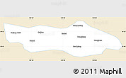 Classic Style Simple Map of Dongsheng, single color outside