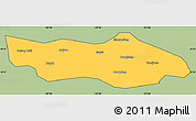 Savanna Style Simple Map of Dongsheng, cropped outside