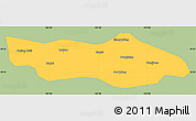 Savanna Style Simple Map of Dongsheng, single color outside