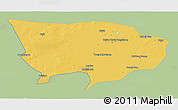 Savanna Style 3D Map of Ejin Qi, single color outside