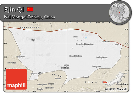 Classic Style Map of Ejin Qi